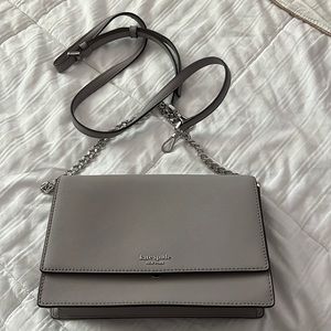 Kate Spade Cameron leather gray handbag